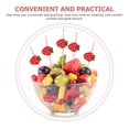 thumbnail image 2 of Miangastore 100pcs Disposable Food Picks Strawberry Topper Fruit Appetizer Drink Picks Sticks, 2 of 9