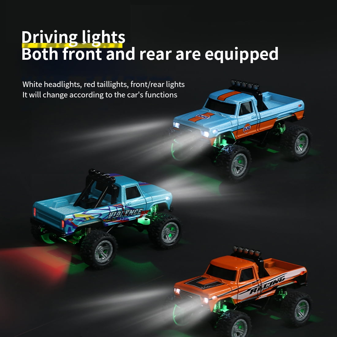 1/64 Mini RC Car, 2.4GHz Proportional Alloy Remote Control Car with 3-Speed Adjustment, Multi-Player Anti-Interference System & Precise Steering – Fun Mini Desktop Toy for Adults