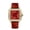Red, variant on VVS Moissanite Women's Watch, Elegant Stainless Steel Fashion Wristwatc