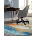 thumbnail image 3 of Rugs.com Haerfest Collection Rug – 5 Ft Round Blue Low Rug Perfect For Kitchens, Dining Rooms, 3 of 9