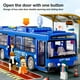 thumbnail image 5 of Modelo de juguete de autobús urbano de simulación con función de apertura de puerta | Luz y sonido | Vagón grande de plástico | Accionamiento de inercia | Coleccionable interactivo | Verde Azul Rojo, 5 of 5
