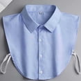 thumbnail image 2 of Aislor Women Mens Fake Collar Detachable Dickey Collar Half Shirts Collar Blouse False Collar Top Light Blue 44, 2 of 2