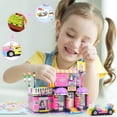 thumbnail image 2 of Open Box EXERCISE N PLAY 1294 Piece Friends Building Blocks Set Supermarket Hair Salon Toy for Girls 6-12, 2 of 7