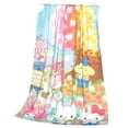 thumbnail image 7 of Lsque Sanrio Pattern Fuzzy Fleece Throw Blanket Extra Large,Super Soft,Fluffy and Warm Blankets for Couch,Bed,All Season Use (60"x50"), 7 of 7