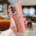 thumbnail image 4 of Compatible with Samsung Galaxy A53 5g 6.5” Phone Case Luxury Electroplated Cute Side Love Hearts Pattren Cover for Women Camera Lens Protection Soft Silicone Shockproof Bumper (Pink), 4 of 11