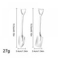 thumbnail image 6 of Stainless Steel Cute Spade Spoon Mini Spade Spoon Dessert Spoon, 6 of 6