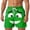 14-Green, variant on ibiyuan 3d Cartoon Smile Face Swim Trunks Men Drawstring Waist Mens Bathing Suits Stretch Elastic Waist Beach Swimwear Beach Shorts