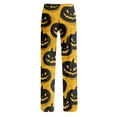 thumbnail image 5 of Halloween Pajama Pants Women Casual Lounge Bottom Trousers Cute Pumpkin Drawstring Elastic Waist Fashion Pj Pants Women Hot Pink M, 5 of 5