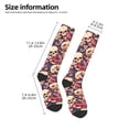 thumbnail image 2 of Logiee Skull rock record artist Print Gift Stocking Stuffers,Adult Stockings,Novelty Socks,Funny Socks Birthday Running Walking Sleeping, 2 of 6