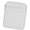 Light gray, variant on HannLk E-reader carry sleeve with soft padding and travel storage for outings