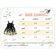 thumbnail image 2 of Kucnuzki Kids Girl Clothes 5T Spring Summer Dress 6T Suspender Pure Color Upper Cute Bunny Printing Hems Dress Black 5-6 Years, 2 of 7