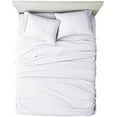 thumbnail image 3 of 4 Piece Premium Giza Cotton Sheet Set, Queen Size - 400 Thread Count 100% Egyptian Giza Cotton Sheets Fit Upto 18 Inches Deep Mattress - White Solid, 3 of 6