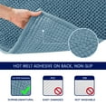 thumbnail image 6 of Subrtex Chenille Bathroom Rugs，Extra Soft and Non Slip Bath Mats，Thick Rubber Backing Washable Shower Rugs & Home Decor Accessories(Stone Blue,20"*32"), 6 of 8