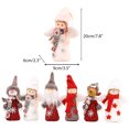 thumbnail image 2 of Ángel Decoraciones Para Árboles De Navidad 6 Uds Muñecos De Peluche Colgantes De Árbol De Navidad Lindo Ángel Adornos Colgantes Decoración Para Ventana Chimenea Cateissary HA038053-00, 2 of 6