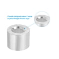 thumbnail image 4 of Unique Bargains 3/16'/5mm Wire Rope Stop Sleeve,Aluminum Crimping Loop Sleeve,Silver, 20 Pack, 4 of 5