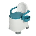 thumbnail image 1 of Bedside Commode Chair, Soft Padded Bedside Potty Chair Slip  Large Capacity Bucket  for Pregnant Women, 1 of 8