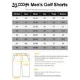 thumbnail image 6 of 33,000ft Men's Golf Shorts 9" Dry Fit and UPF 50+ Lightweight Stretch Golf Shorts with Pockets Taupe 38W, 6 of 6