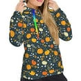 thumbnail image 5 of Yiaed Pumpkin Print Womens Casual Hoodies Crew Neck Long Sleeve Sweatshirts With Pocket Pullover Tops Women's Hooded Sweatshirt-X-Large, 5 of 5