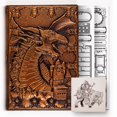 thumbnail image 1 of Cuaderno HORNATE DND de cuero con dragón en relieve, tamaño A5, 1 of 7