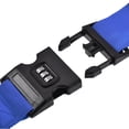 thumbnail image 4 of Uxcell Luggage Strap Suitcase Belt with Buckle, Combination Lock Adjustable PP Travel Packing Accessory Dark Blue, 4 of 6