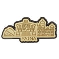 thumbnail image 1 of Printtoo Home Decor Patna India Monuments Souvenir Engraved Wooden Fridge Magnet, 1 of 5