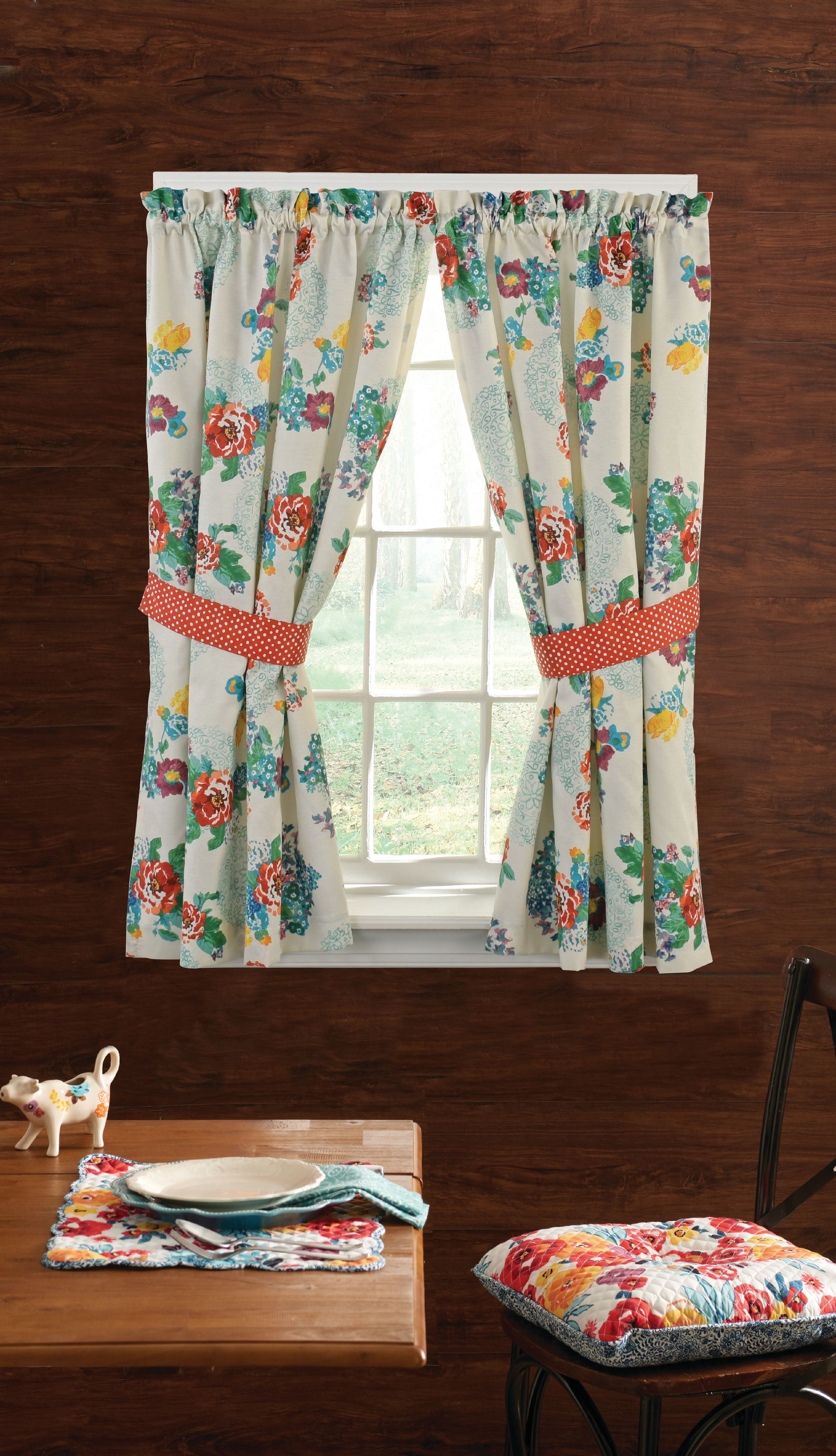 The Pioneer Woman Country Garden Window Curtain Panel, 40 ...