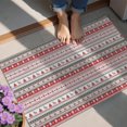 thumbnail image 4 of Red and White Christmas Striped Pattern Door Rugs,Washable Non Slip Door Mats Indoor,Decorative Door Mats,Entry Mat Indoor for Entrance,Bedroom,Kitchen,Bathroom,20"x32", 4 of 6