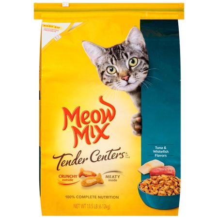 Meow Mix Tender Centers Tuna & Whitefish Flavors Dry Cat ...