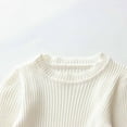 thumbnail image 4 of Karoyedx Dresses for Teen Girls Girls Sweater Dress Long Sleeve Knit Fall Winter Pullover Dresses for Kids White Size,8-9 Years, 4 of 7