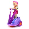 Super Sport Girl Scooter Battery Operated Bump and Go Toy Vehicle w/ Flashing Lights, Sounds (Colors May Vary)