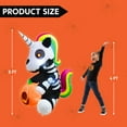 thumbnail image 5 of Joiedomi 5 FT Tall Halloween Inflatable Sitting Skeleton Unicorn Inflatable Yard Decoration with Build-in LEDs Blow Up Inflatables for Halloween Party Indoor, Outdoor, Yard, Garden, Lawn Decorations, 5 of 7