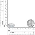 thumbnail image 6 of Gem Stone King 925 Sterling Silver Sky Blue Aquamarine and Lab Grown Diamond Engagement Ring for Women | 1.50 Cttw | Round 5MM | Gemstone March Birthstone | Size 9, 6 of 6