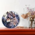 thumbnail image 2 of Wall Clock 10 Inch Silent Non-Ticking 8 Wolf with Forest Battery Operated Rustic Retro for Living Room Home Kitchen Bathroom, 2 of 7