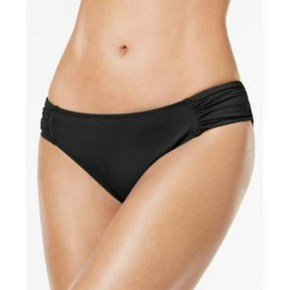 LAUREN RALPH LAUREN Womens Shirred-Side Hipster Bikini Swim Bottom;16