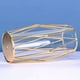 thumbnail image 4 of Jarrón de cristal Apuakthei, jarrón cilíndrico, soporte de jarrón de metal, decoración de jarrón, jarrón de vidrio transparente, 4 of 5
