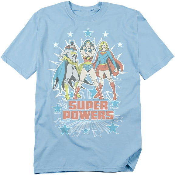 DC Comics T-Shirt Super Powers X3 Unisex Graphic Tee For Men & Women