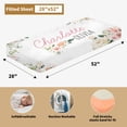 thumbnail image 4 of Terwex Custom Crib Bedding Set,Personalized Baby Bedding Set with Name,3 Pcs Pink Highland Cow Toddler Crib Sets,Baby Double Layer Blanket Pillow Cover Fitted Sheet Gifts for Baby Boy&Girl, 4 of 7