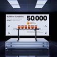 thumbnail image 6 of Height Adjustable Electric Standing Desk, 44 x 24 Inches Sit Stand Desk with Memory Function, Grey, 6 of 9