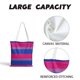 thumbnail image 3 of Hukapapa Bolsas para computadora portátil con Estilo Reutilizables para Mujeres Hombres Bolsas de Mano de Rayas de Trabajo, 3 of 5