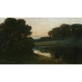 thumbnail image 2 of Aleksander Gierymski 24x15 Gold Ornate Framed and Double Matted Museum Art Print Titled - Landscape, 2 of 4