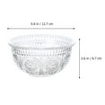 thumbnail image 2 of 1pc Retro Embossed Glass Bowl Food Serving Bowl Exquisite Dessert Bowl, 2 of 6