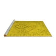 thumbnail image 2 of Ahgly Company Machine Washable Indoor Rectangle Persian Yellow Traditional Area Rugs, 7' x 9', 2 of 4