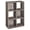 Natural Gray, variant on GusaPl Cubeicals 6 Cube Storage Shelf Organizer Bookshelf Stackable, Vertical or Horizontal, Easy Assembly, Wood, Chocolate Finish