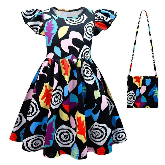 Girl Eleven Costume Mall Dress Halloween Flutter Sleeve Casual Dress