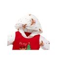 thumbnail image 4 of My First Christmas Infant Baby Girl Boy One Piece Outfit 3M 6M 9M 12M Long Sleeve Hooded Romper Jumpsuit Overall Clothes, 4 of 9