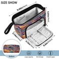 thumbnail image 3 of Nylon Fish Mouth Pencil Case with Large Capacity Zipper Pencil Pouch Colorful Flowers and Planets Pencil Bag Organizers, 3 of 7