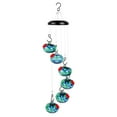 thumbnail image 6 of Wind Chimes Hummingbird Feeder, Glass Hanging Bird Feeder for Outdoors, Charming Wind Chimes Hummingbird Feeders for Yard, Backyard, Deck and Porch Decor, 6 of 7