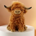 thumbnail image 5 of SunyaMood Household Products Brown Cute Plush Scottish Highland Cattle Toy Christmas Present for Adults Kids (A), 5 of 10