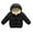 Black, variant on Esaierr 1-7 Year Boys Girls Solid Color Cotton Coat for Baby Kids Hooded Fleece Cotton Jacket Zipper down Jackets Winter with Pockets Thickening Snowsuit