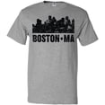thumbnail image 3 of Inktastic Boston Massachusetts City Skyline with Grunge T-Shirt, 3 of 5